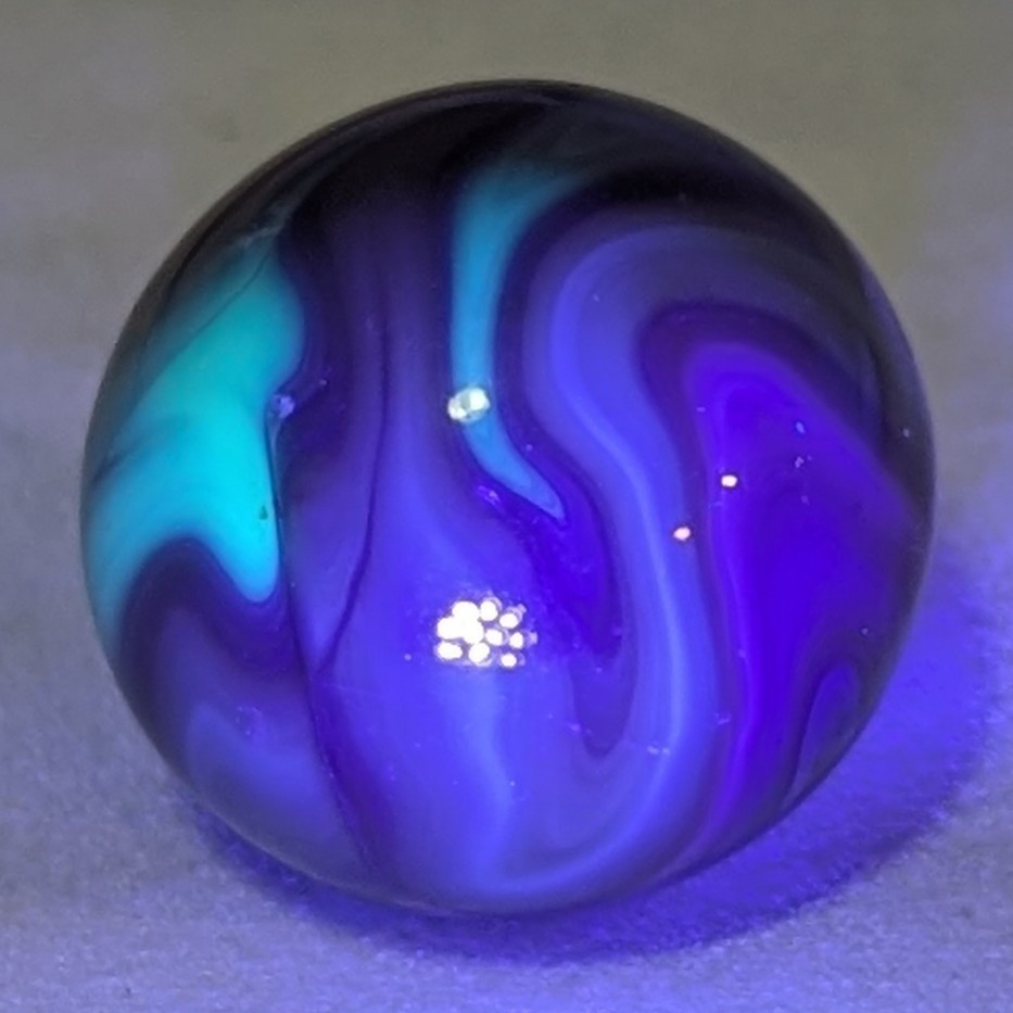 Jabo – Swampy Mud” or “Classic” U V Reactive Swirl .94 Inch Near – Mint