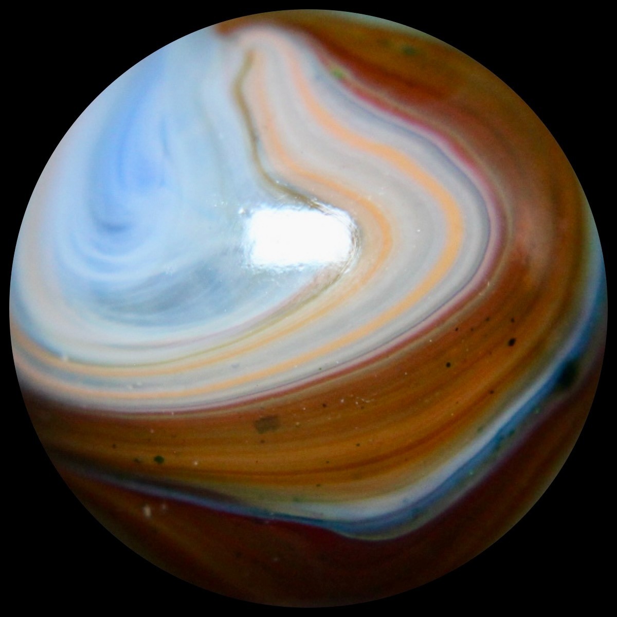 DAS West Virginia Red Buds Marble Collector Series: Killer Neon Orange w/Mica