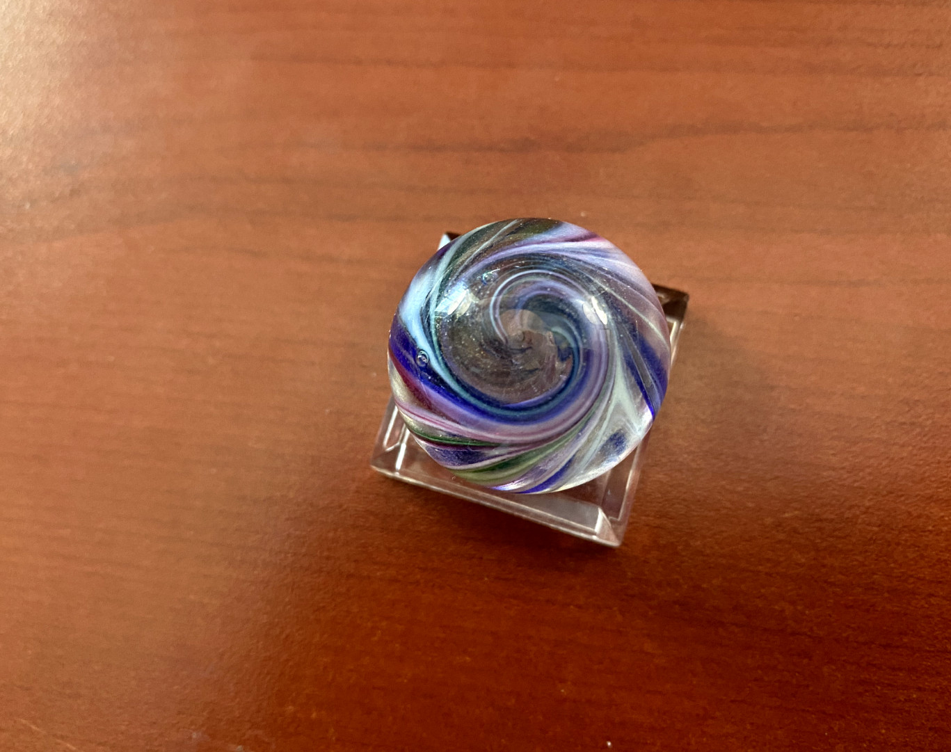 Lovely Swirly Multi-Colored Marble 1.1″