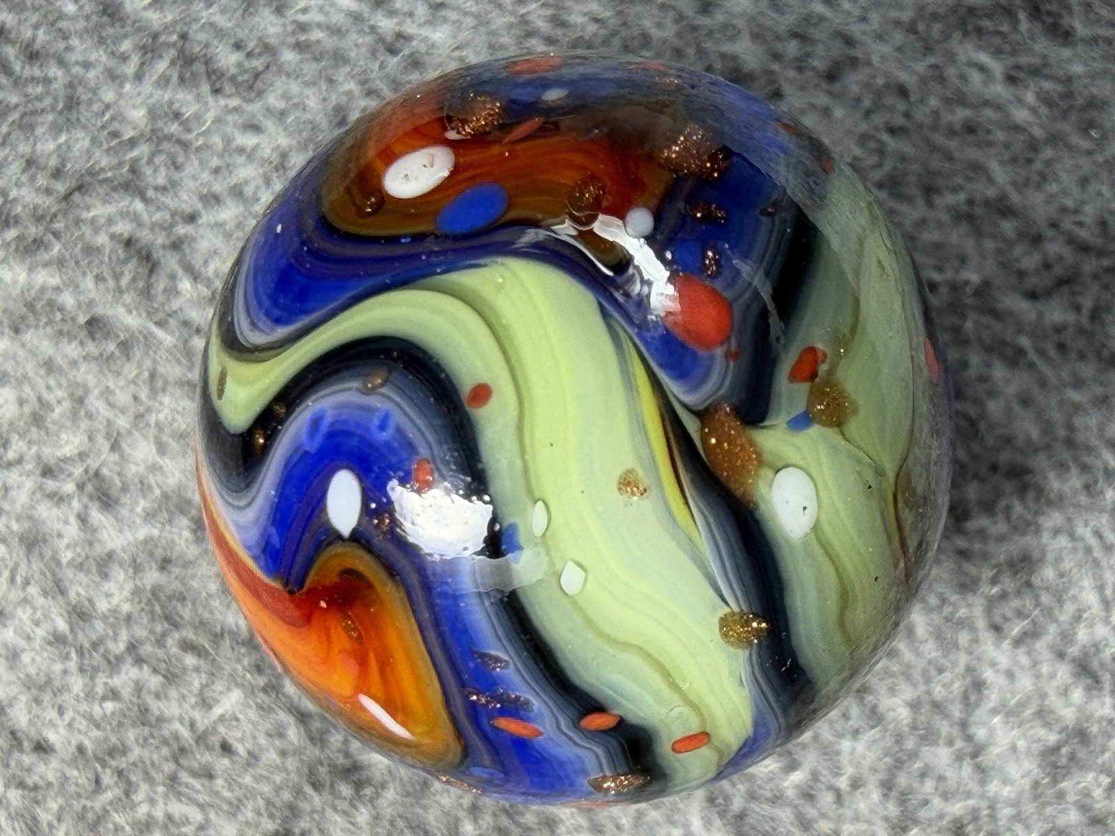 JABO Joker 4 Run Contract Marbles: Multi Color Confetti Swirl. .710