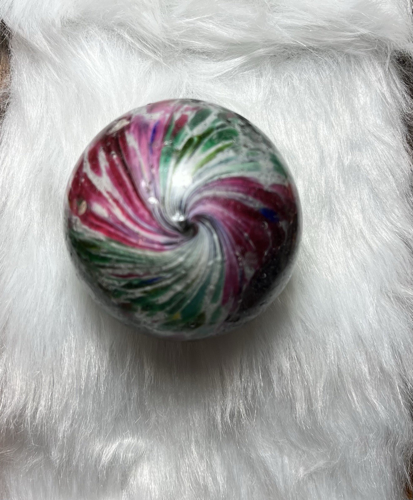 Marbles: Large Antique German Handmade Onionskin Marble!!!