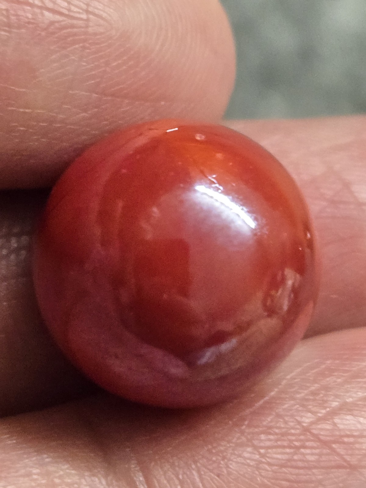 🔥 Vintage CAC Rare Red Brick Swirl Christensen Marble