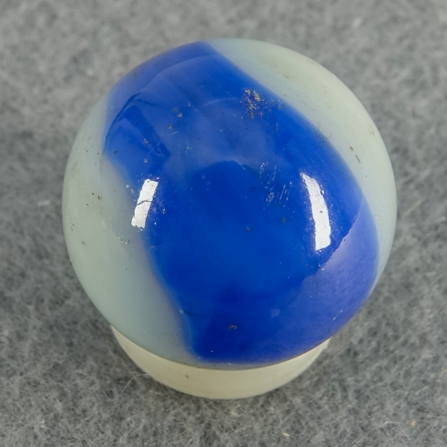 Marbles: PELTIER GLASS COMPANY, Character Marble. Sandy. 21/32″. NM+) (8.8)