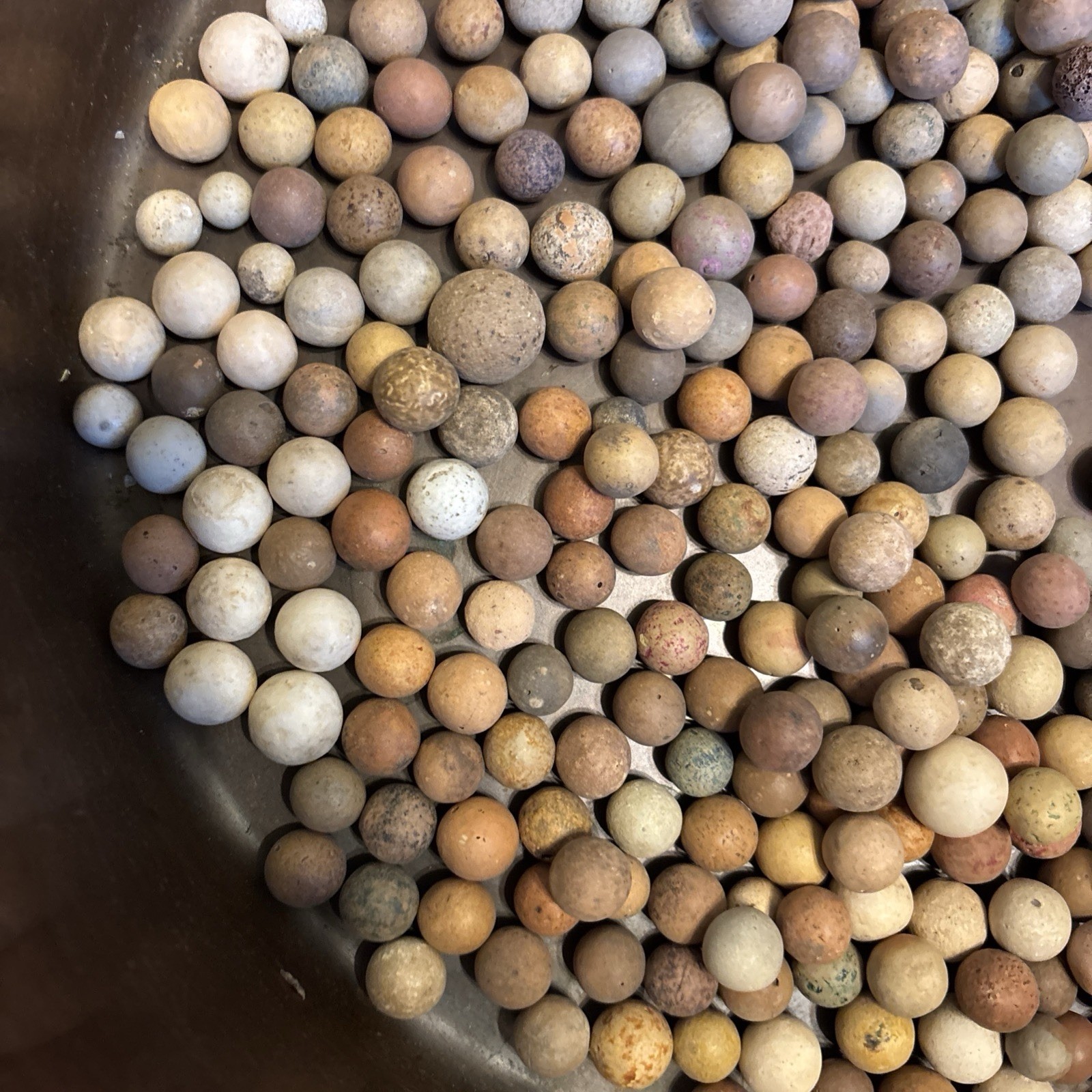 Vintage Clay Marbles Group of 350 Plus-estate Collection