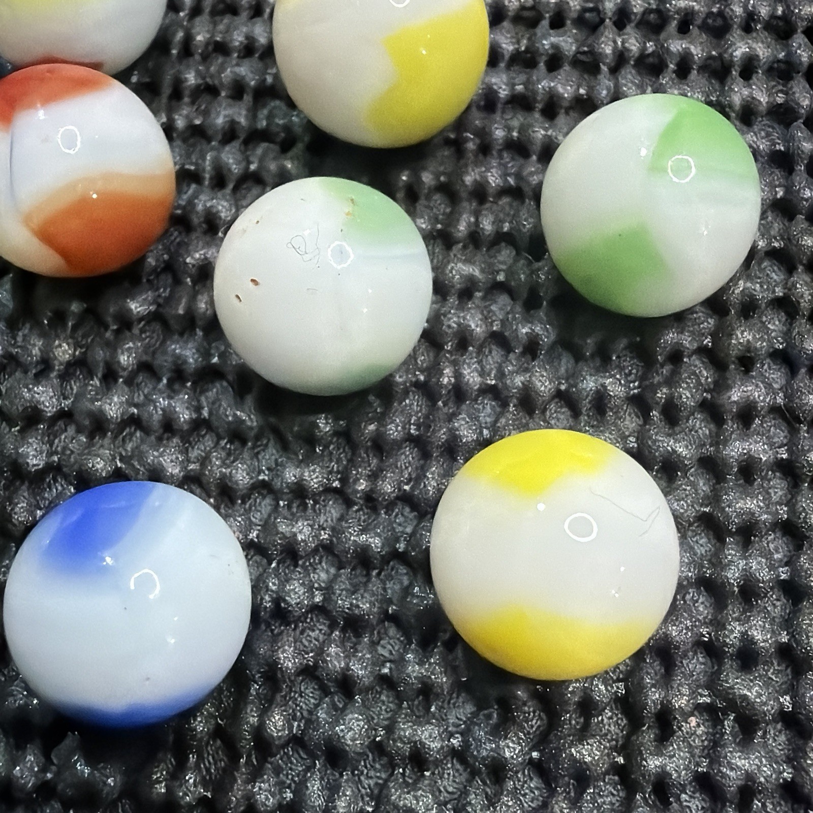 Vintage Marble King Marbles Size .59″ to .65″ Lot of 11