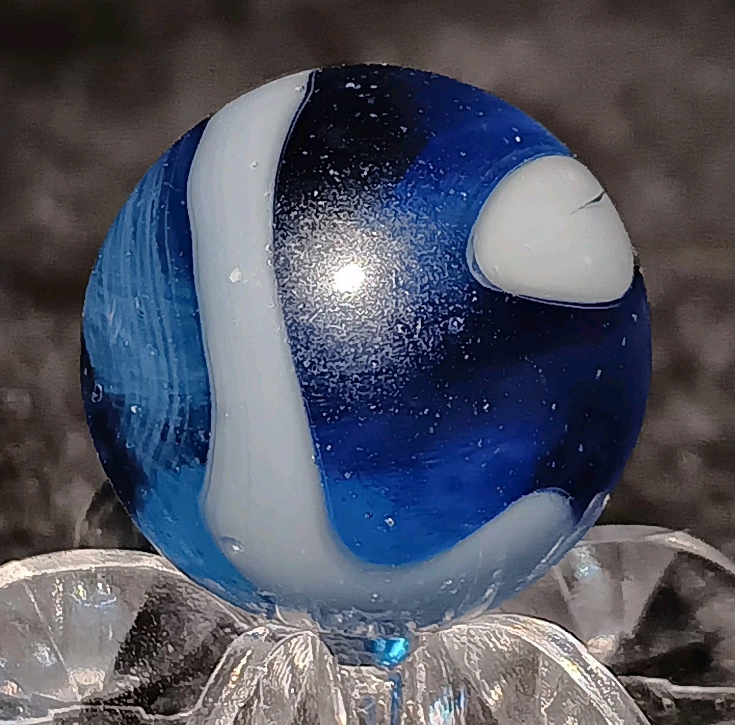 Vintage Cairo Novelty Swirl Marble. .60″ Mint(-). HTF Example. Circa (1946-1952)