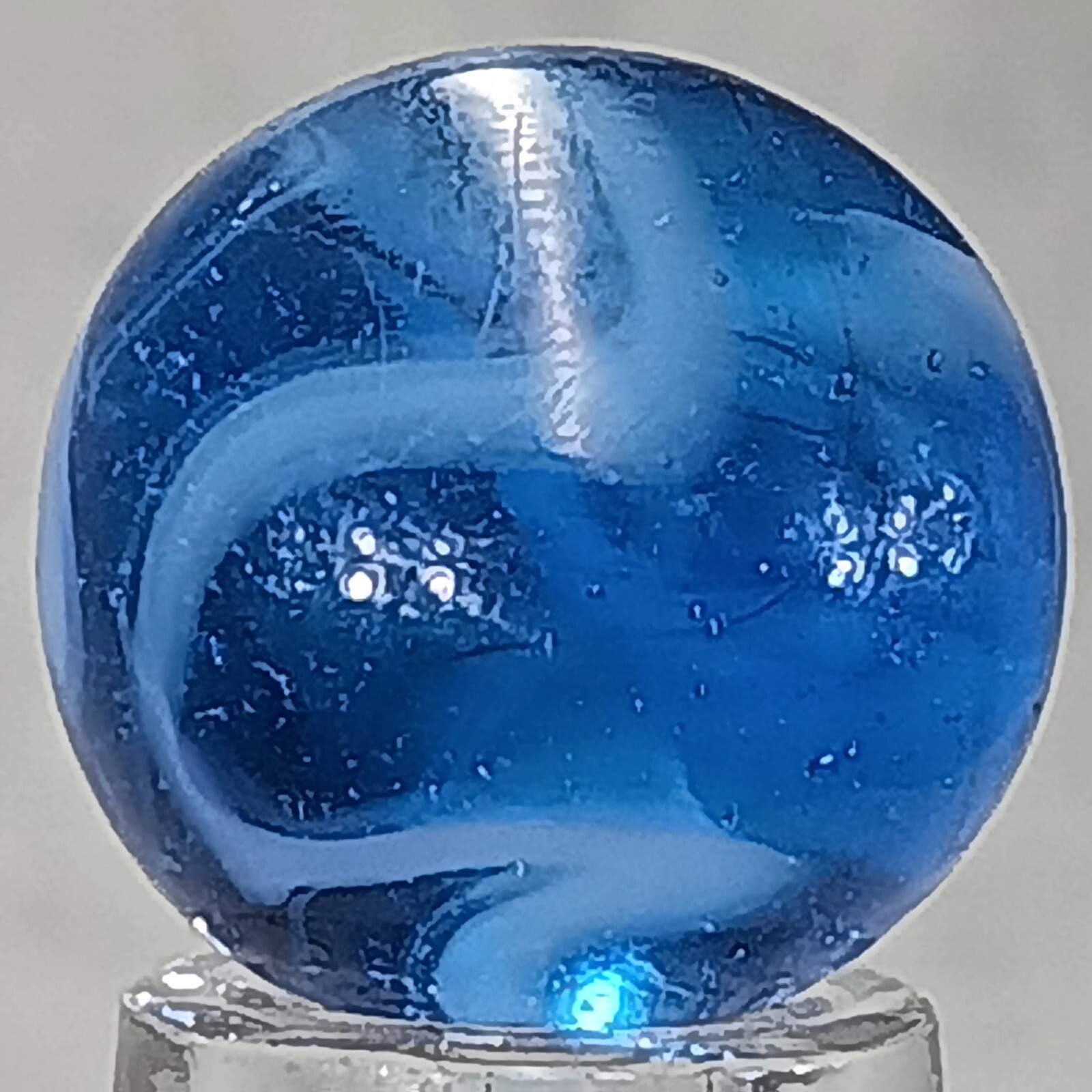 Vintage Champion Swirl Marble .62 Inches Near-Mint Condition
