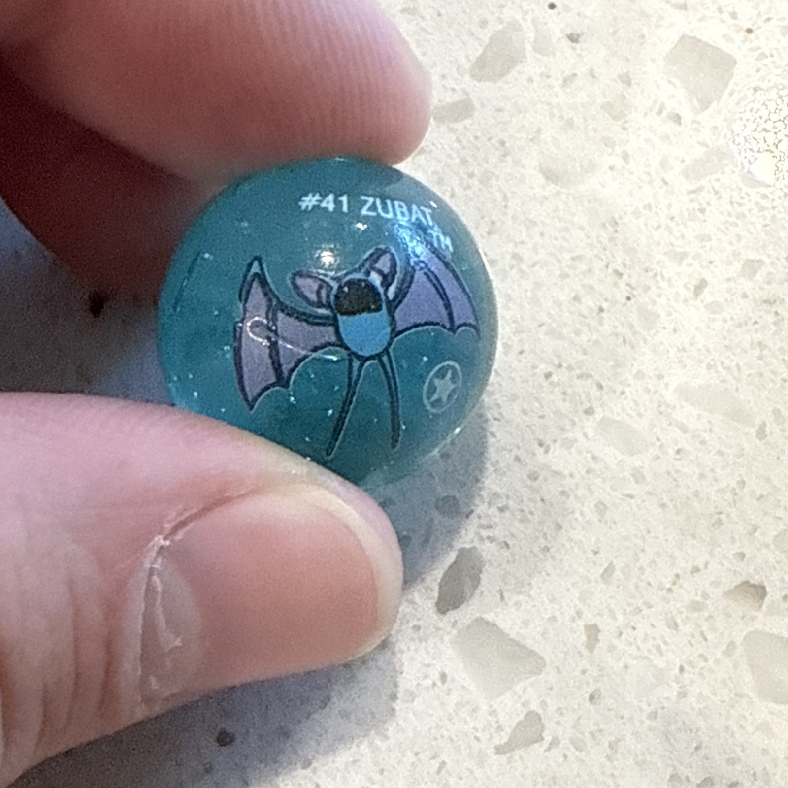 Vintage Zubat #41 1st Edition Star Pokémon Marble Royal Blue
