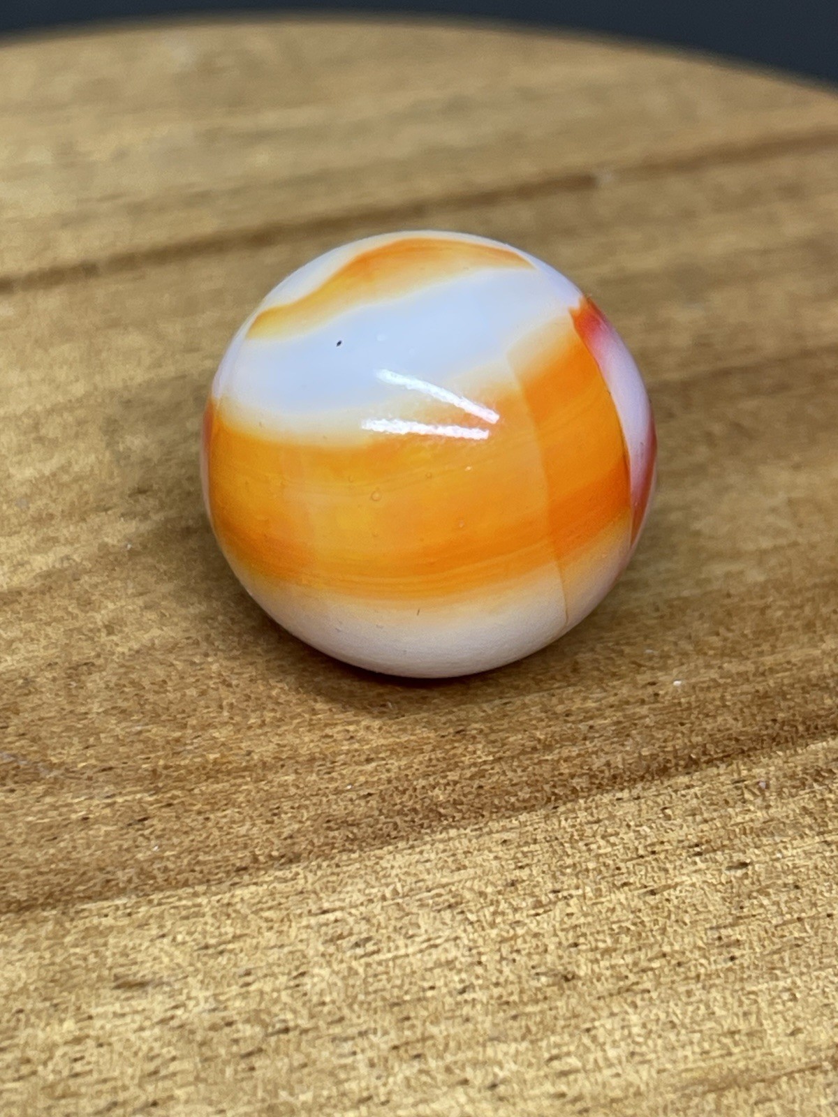 Vintage Marble Peltier NLR Ketchup and Mustard, .63”, NM