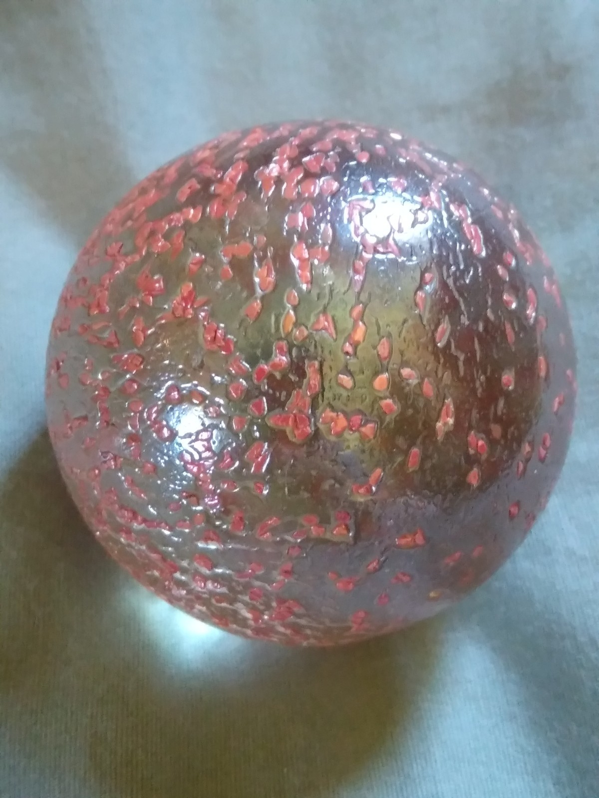 Vintage 1.75″ Toe Breaker Glass Playing Marble.