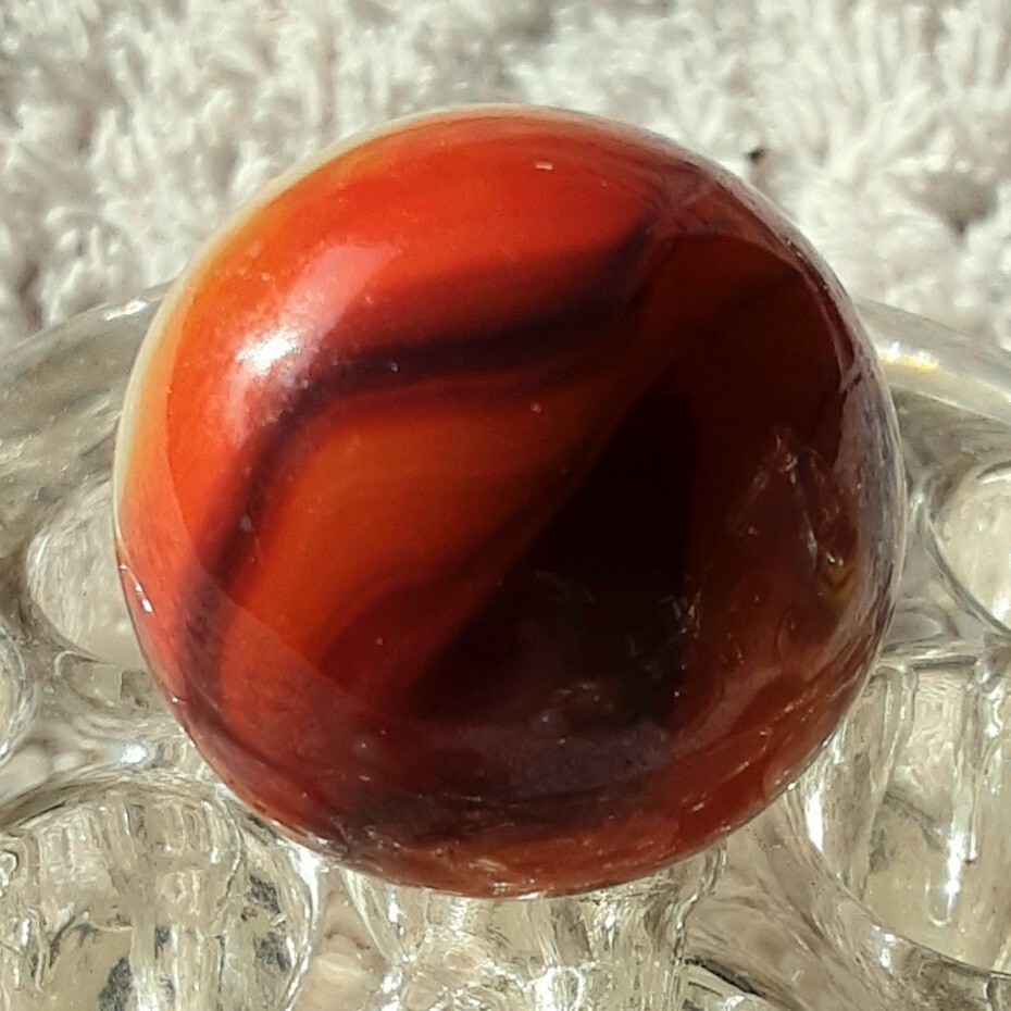 1″ Vacor or Jabo Multi Color Swirl Marble In Wet Mint Condition👌.