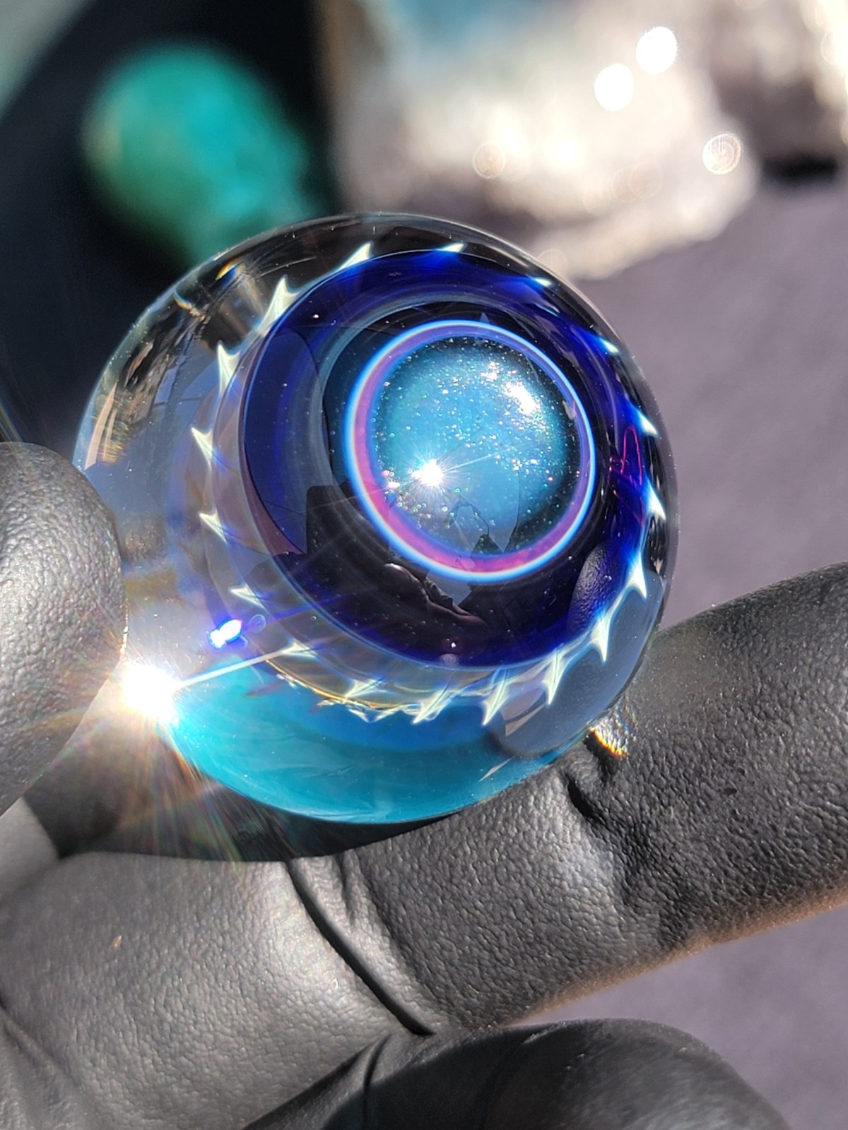 1.50″ Handmade Marble by ~Ethan lesch~ Borosilicate, boro, artglass, art, glass