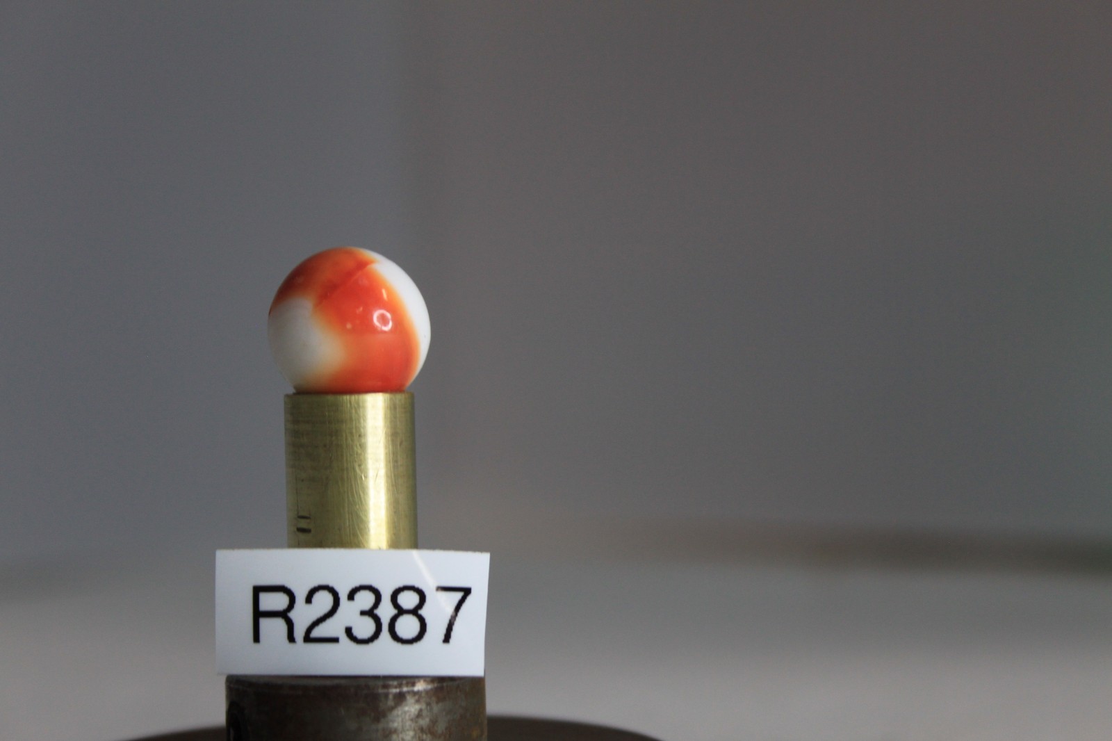 AKRO AGATE CORKSCREW GLASS MARBLE SPIRAL RED OPAQUE WHITE 5/8″ VINTAGE TARGET