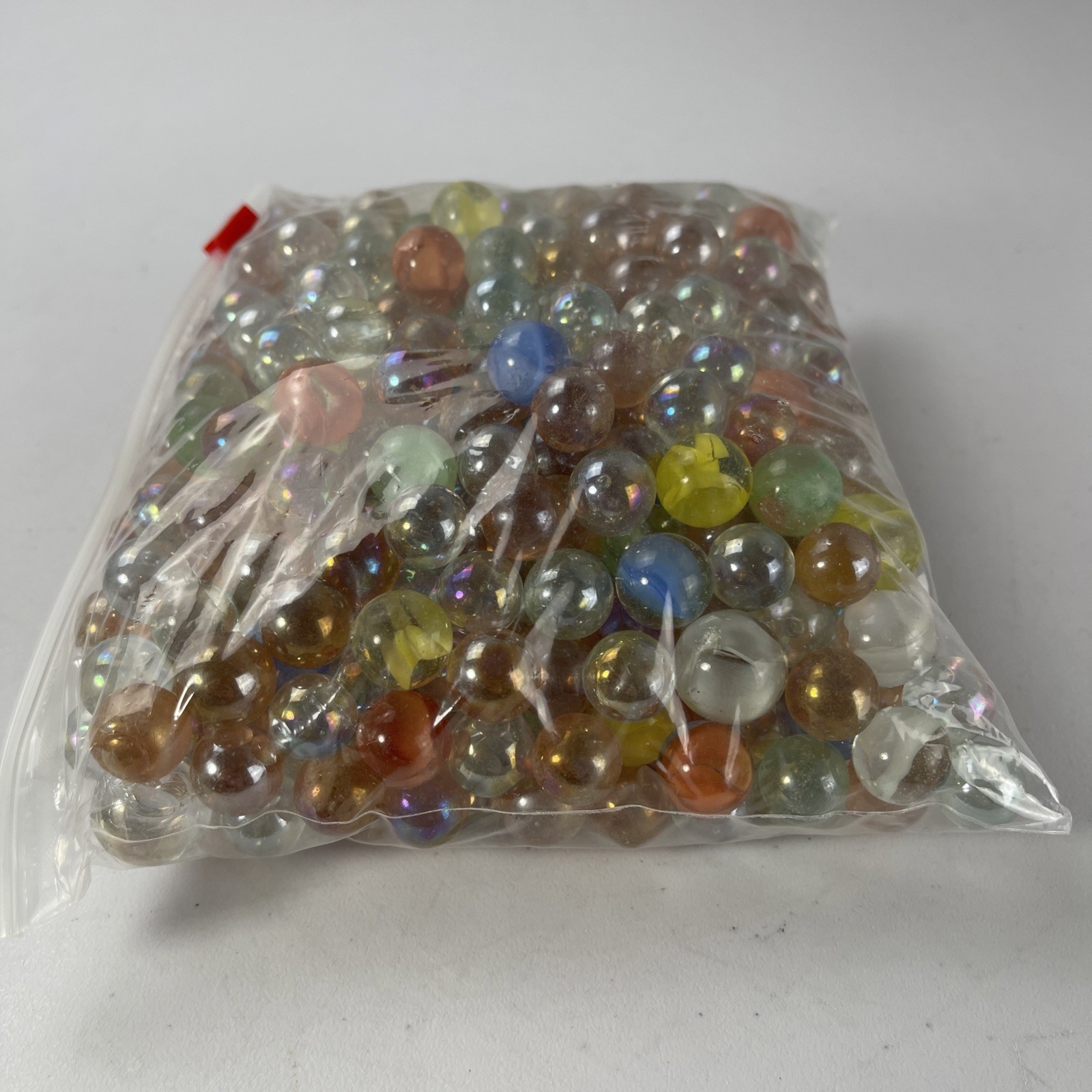 MIXED LOT GLASS MARBLES MULTICOLOR 4 POUNDS VINTAGE