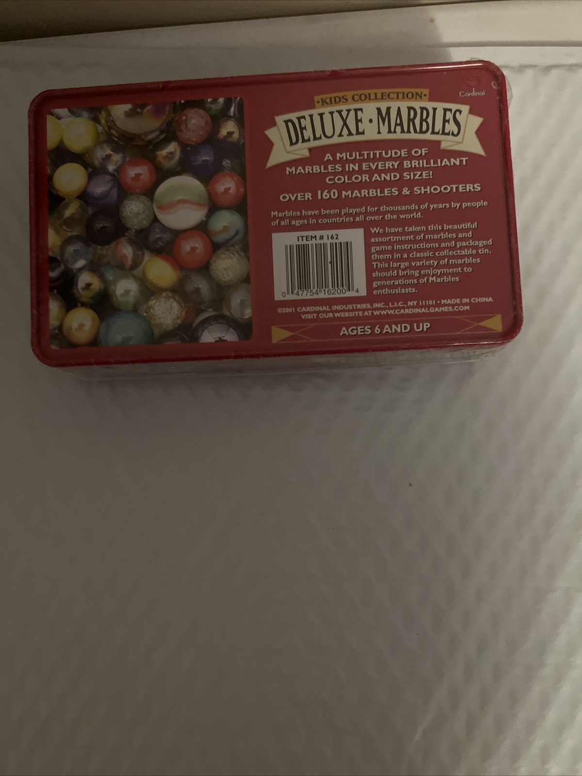 NEW Cardinal Deluxe Brilliant Colored Marbles and Shooters in Tin – NIB Sealed