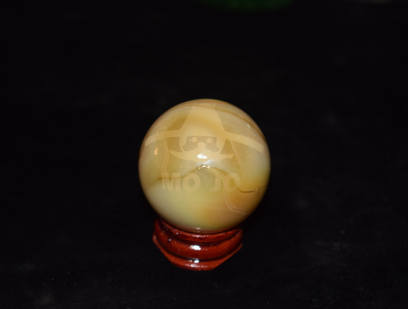 👴👵⏩ HTF Retired VACOR MO JO 🤠Logo collectors marble🦶Toebreaker size 1.670″