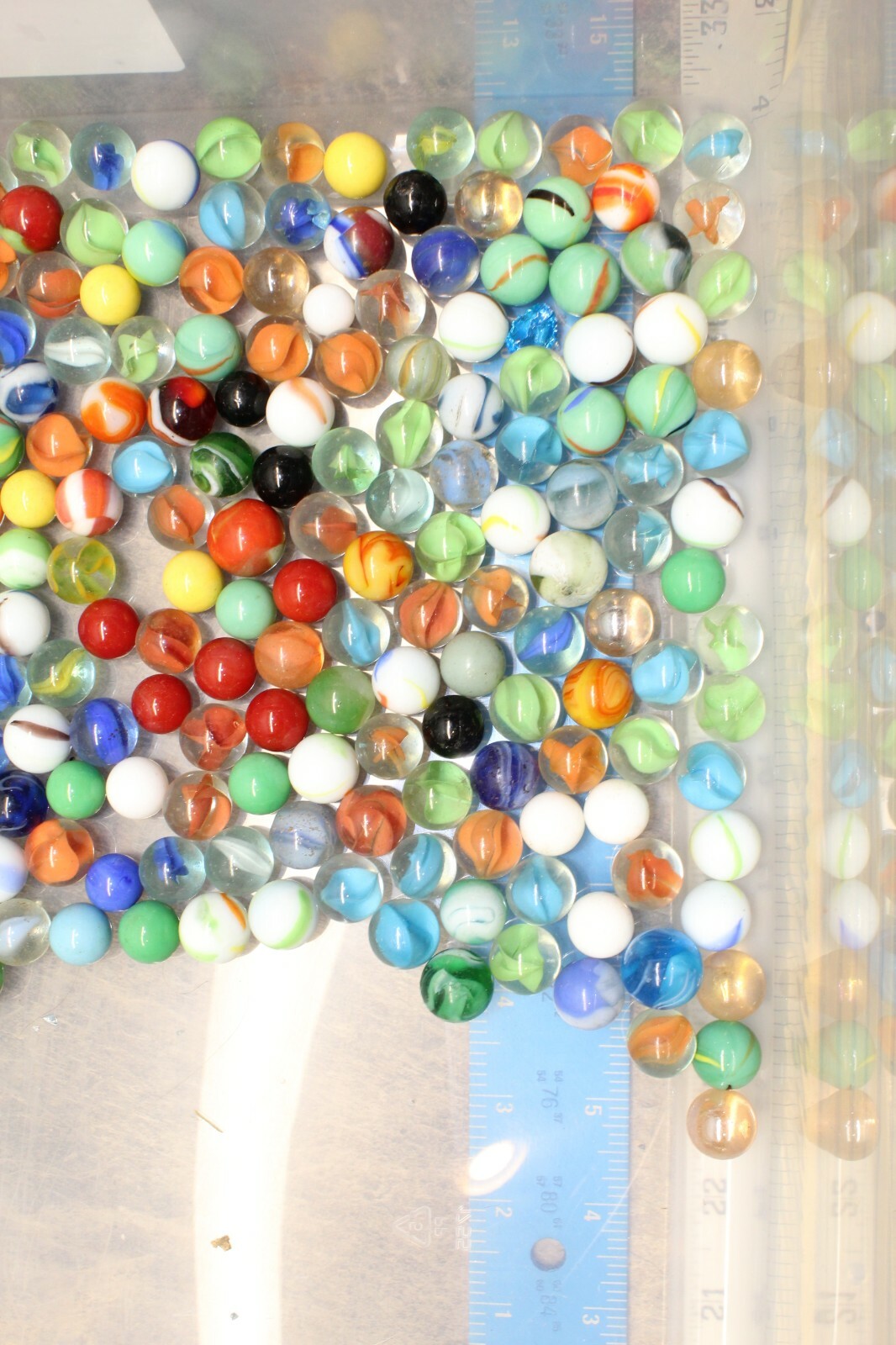 VINTAGE LOT OF MIXED MARBLES ALMOST 4 POUNDS! 119E