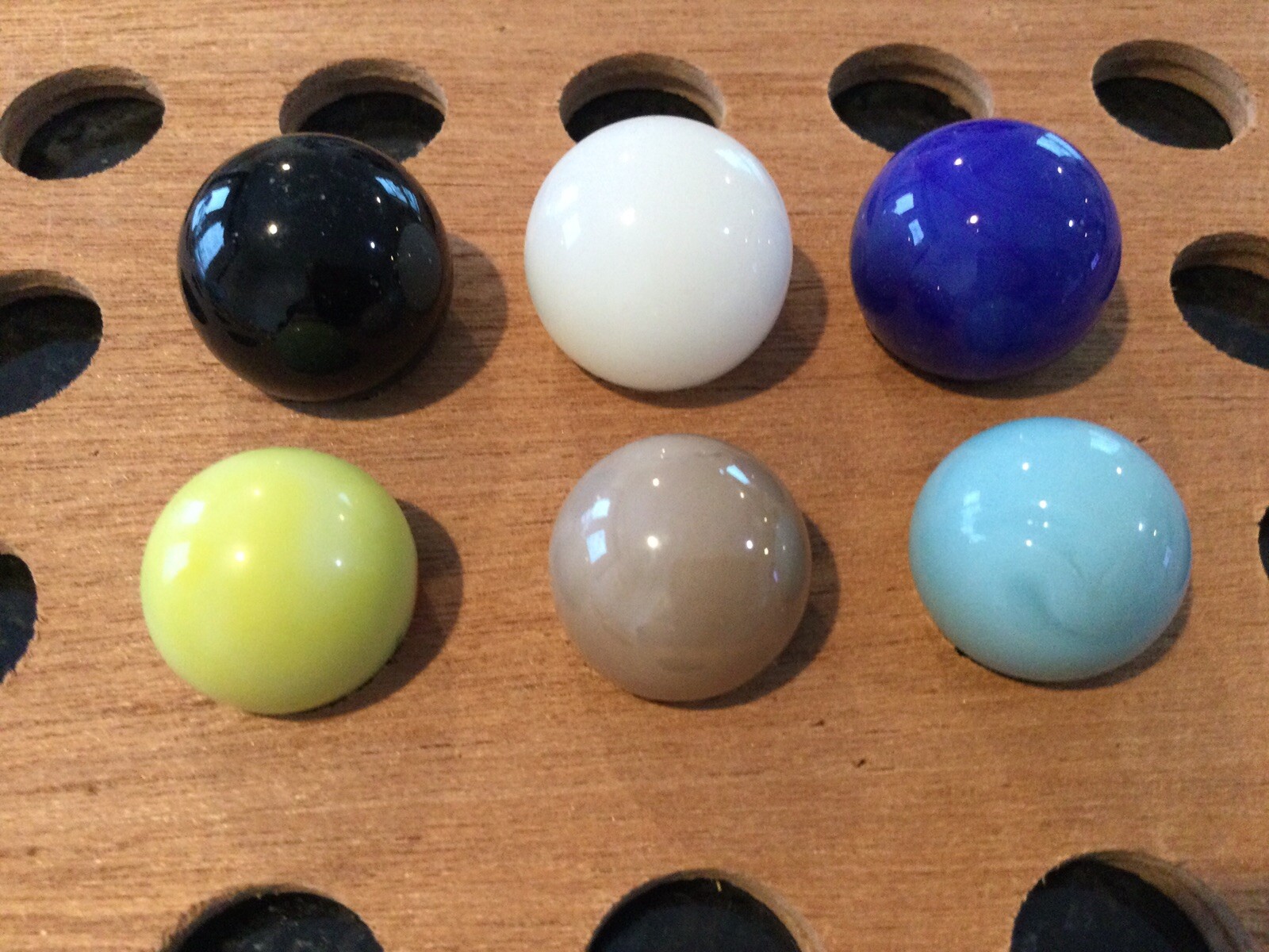 Vintage |”Chesaning Michigan’s Showboat City” Marble| Assort of Color |LOT OF 6